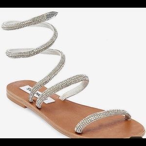 Steve Madden rhinestone flat sandals